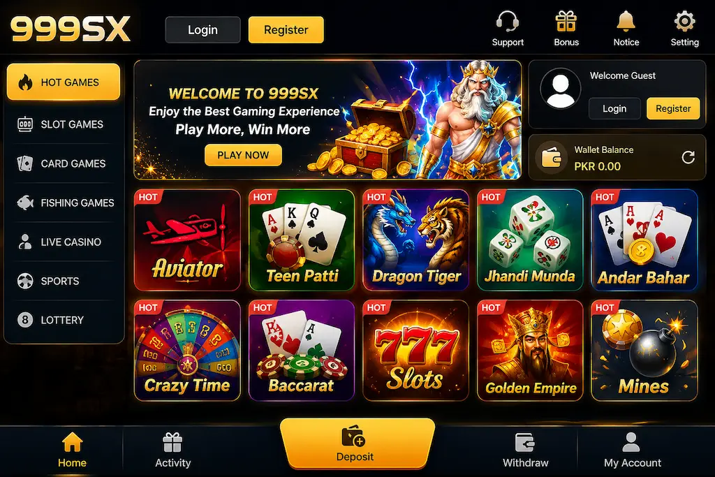 999SX Game interface image