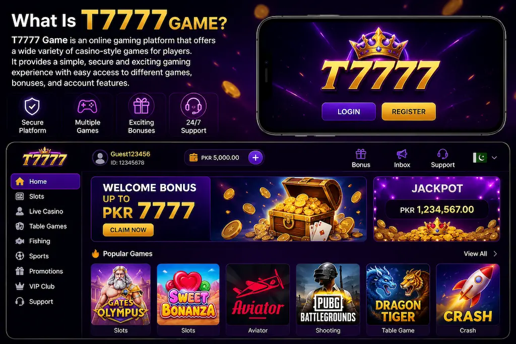 T7777 Game interface image