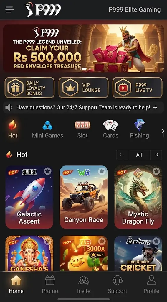P999 Game interface image